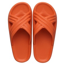 알럽홈 크로스 뱀프 컬러 욕실화 오렌지, 1개