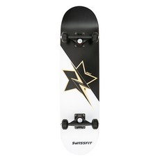 스위스핏 캐나다메이플 고급형 스케이트보드 + 전용가방 세트, 화이트볼트