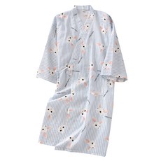 프리미엄 순면 샤워가운 L YP30, 블루, 1개