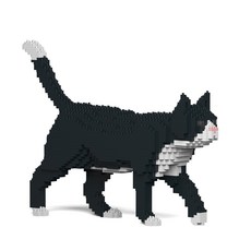 제카 프리미엄 나노블럭 걷는 턱시도 고양이 Tuxedo Cat 02S, 혼합색상