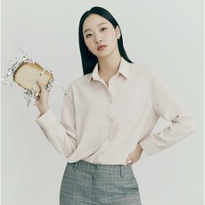 마인드브릿지 여성용 폴리 스판 세미 오버셔츠 MUWS2201