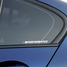 BMW M퍼포먼스 데칼 차량용 스티커 150 x 10 mm, 흰색, 1개