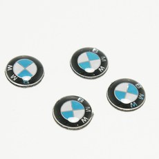 BMW 원형 로고 스티커, 혼합색상, 4개