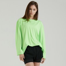 에이치머스 여성용 오버핏 팜비치 래쉬가드 상의 + 레깅스 숏팬츠