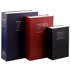 Book Safe鑰匙型書本保險箱 小型, 紅色的