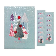From&To 聖誕卡+信封套組 S1025q6, 混色, 12套