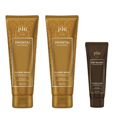 플루 오리엔탈 바디스크럽 180g x 2p + 바디밸런스 더 프리미엄 에디션 50g, 1세트