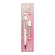 十字繡法式刺繡羽毛筆工藝面料粉筆鉛筆套組 0.9 mm, 白色的, 1套
