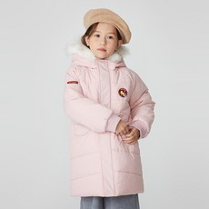 팬콧 아동용 퍼 트리밍 패딩 점퍼