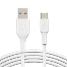 벨킨 부스트업 USB C타입 고속 충전케이블, 2m, 화이트