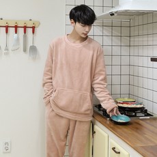 어나더디 남성용 데일리 밍크 수면 커플 잠옷세트