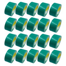 소유 면 청테이프 48mm x 24m, 녹색, 20개