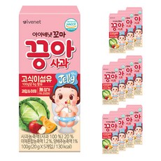 아이배냇 꼬마끙아 젤리, 12개, 사과, 100g