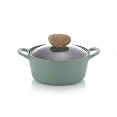 네오플램 레트로 IH 양수냄비, 18cm, 드메르 그린
