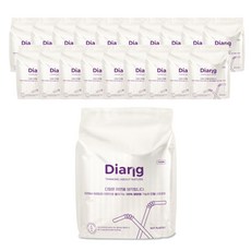 디앙 생분해 스무디용 일자스트로우 개별 11mm x 25cm, 100개입, 20개