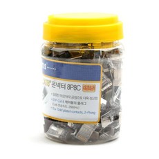컴스 RJ45 STP 랜커넥터 CAT 6 고급 100p, 단일색상, 1개