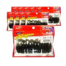 JIG WORM IG1.8 낚시 루어 12p x 10개, PA18, 1.4g
