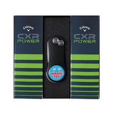 캘러웨이 CXR POWER 골프공 2피스 6구 + 피치픽스 비틀 세트, 골프공(화이트), 피치픽스(그린), 1세트