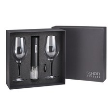 쇼트즈위젤 이벤토 레드 와인잔 2p + 다딴다 7초 전동 와인오프너 선물세트, 혼합색상, 1세트