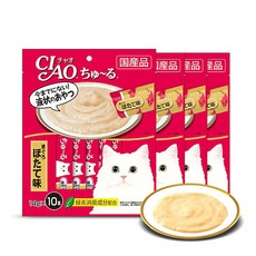 이나바 챠오츄르 고양이 간식 14g SC125, 참치 + 조갯살 혼합맛, 40개