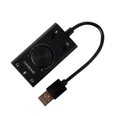 컴썸 3포트 USB 사운드 카드 젠더 외장형, SD-30T