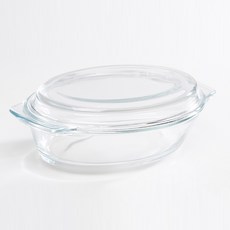 리빙글라스 오븐트레이 뚜껑형 플레이트 1.5L, 1개