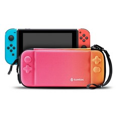 탐탁 올 라운드 프로텍션 닌텐도 스위치 스트랩 슬림 하드 케이스 스마트 A05, A05-001M02(Twisted Orange), 1개