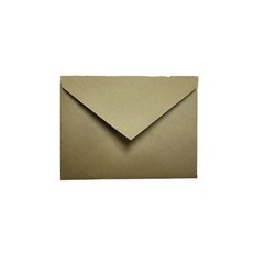 표면이부드러운 페이퍼 엽서봉투 165 x 115 mm, 밤색, 100개