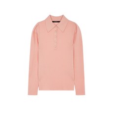 질스튜어트 여성용 버튼장식 면혼방 긴팔 폴로니트 JSSW0D310