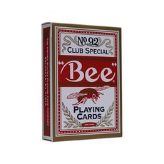 BICYCLE BEE Bee Deck Card 魔法工具套組 50, 紅色的