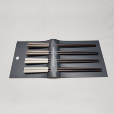 옻칠 투톤 젓가락 2종 x 2p 세트, 다크, 1세트