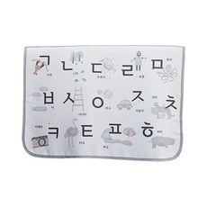 베베데코 차량용 단면 자석 햇빛가리개, 리틀 한글, 1개