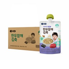 베베쿡 한우 참깨 김죽 실온이유식 후기 100g, 한우 + 참깨 + 김 혼합맛, 10개