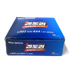 쎈도리 알칼라인 건전지 LR03 aaa 1.5V, 40개입, 1개