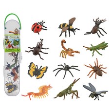 컬렉타 미니 곤충 거미 모형 장난감 12종 세트, 1세트
