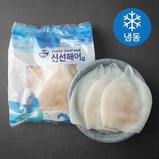 신선해어 오징어 몸살 칼집 껍질없음 (냉동), 2kg, 1팩