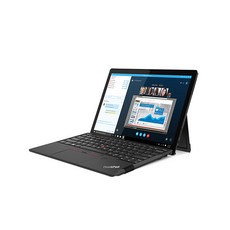 레노버 2021 ThinkPad X12 Detachable + 레노버 프리시젼 펜 + 탈부착 키보드, 블랙, 코어i7 11세대, 256GB, 16GB, WIN10 Pro, 20UWS00G00