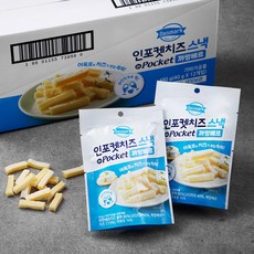 덴마크 인포켓치즈 스낵 까망베르, 40g, 12개
