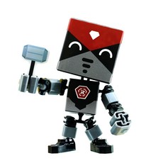 RoboRobo Cube Figure Romanbo 黑色 8.5 x 8.5 x 11 cm, 1個