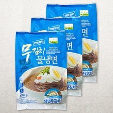 칠갑농산 무김치 물냉면, 1002g, 3개