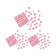 이앤오 팔렛트 에듀 자석놀이 영어대문자 레드, 3개, 26피스