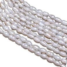 담수 진주 35cm, 상아화이트, 1개