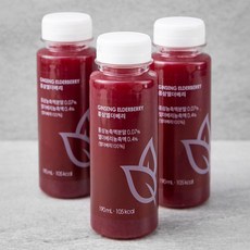 올가니카 홍삼 엘더베리 과채주스, 190ml, 3개