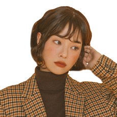 남자백금발가발