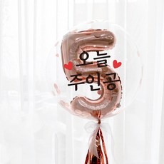 이베이비랜드 DIY 숫자 레터링 풍선 세트, 로즈골드 5, 1세트