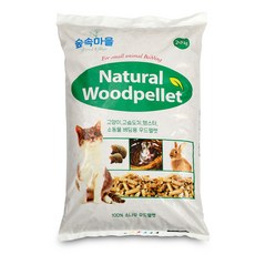 숲속마을 네추럴 우드펠렛 고양이모래 소나무향, 20kg, 1개