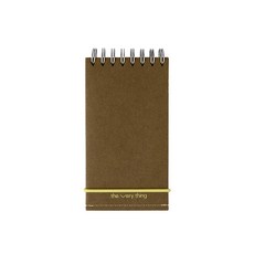 소소문구 더 베리띵 노트 핸디 130mm x 70mm, brown, 1개