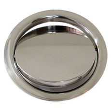 不鏽鋼圓形垃圾桶搖蓋 150mm 銀色, 1個