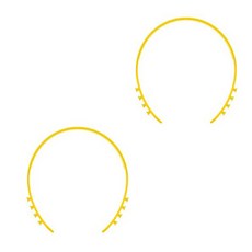 브로이스터 마스크 귀보호대 머리띠 걸이 10mm, 노랑, 2개
