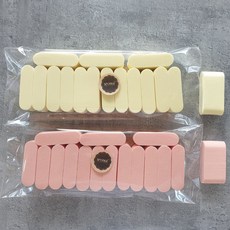 스펀지팝 하이드로 스펀지 2종 x 15p 세트, 노랑, 핑크베이지, 30개
